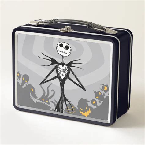 Jack Skellington | Cemetery Fence Metal Lunch Box | Zazzle