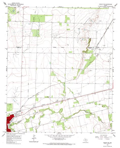 Hamlin NE, TX Topographic Map - TopoQuest