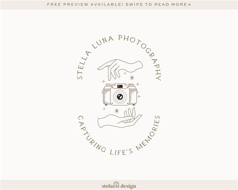 Photography Watermark, Photography Logo, Camera in Hands Logo, Circle ...