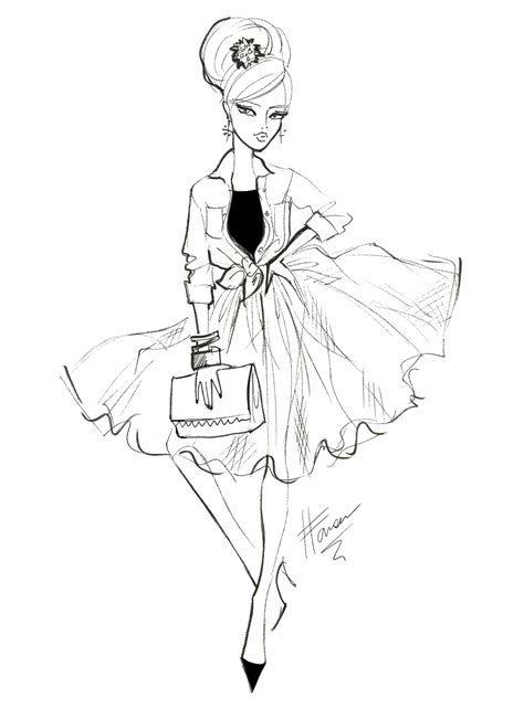 Simple Black And White Fashion Sketches Images & Pictures - Becuo