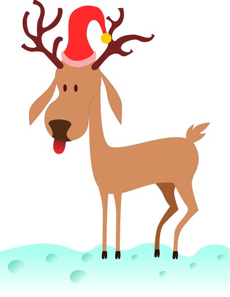 Clipart - Cartoon Reindeer