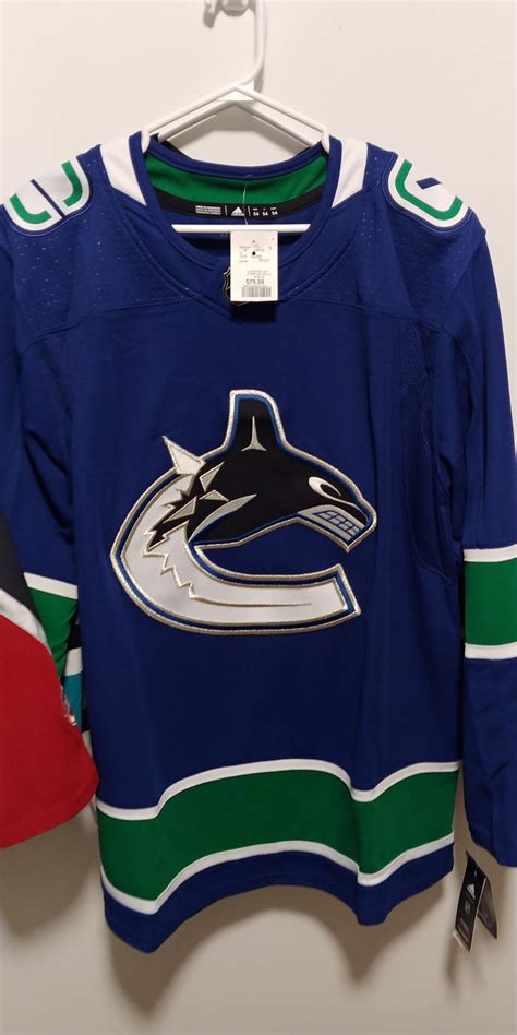 Finally got my first Canucks adidas jersey! For only 80$ : r/hockeyjerseys