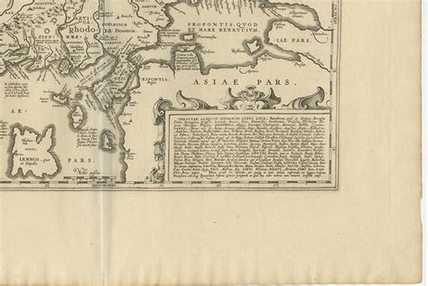 Antique Map of Thracia ‘Greece’ by J. Janssonius, circa 1650 For Sale ...