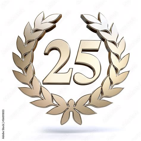 25 Years Silver Jubilee Stock Illustration | Adobe Stock