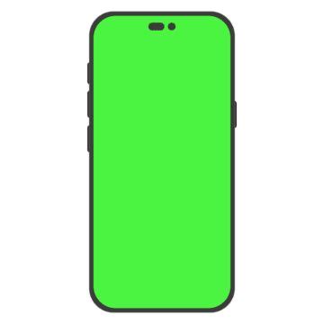 Iphone Mockup With Green Screen, Iphone 14 Pro Max, Iphone Mockup, Green Screen PNG and Vector ...