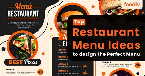 Top Restaurant Menu Ideas to design the Perfect Menu - Foodiv