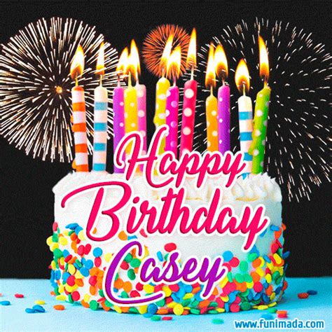 Happy Birthday Casey GIFs for Him - Download on Funimada.com