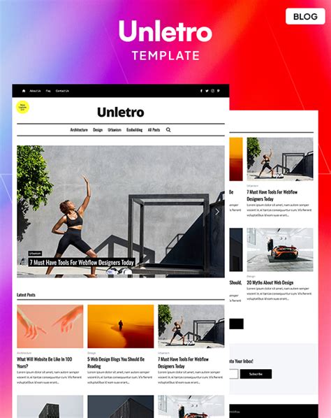 Unletro CMS - Blog HTML5 Responsive Website Template