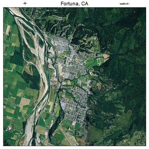 Aerial Photography Map of Fortuna, CA California