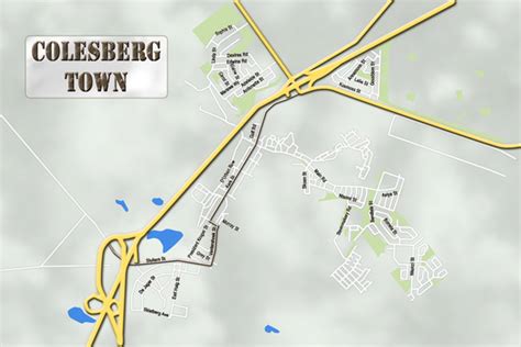 Maps of Colesberg and surrounding area