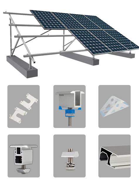 19-29mm Adjustable Solar Panel Mounting Bracket RV Boat Roof Photovoltaic Kit Solar System ...