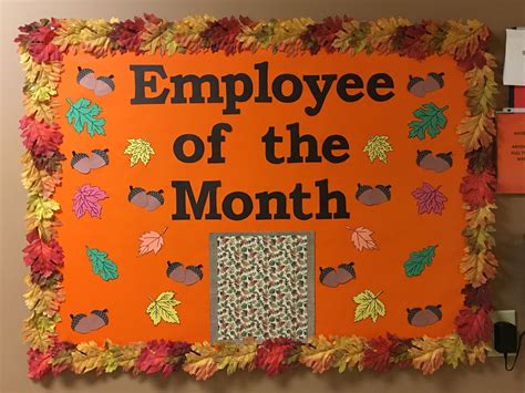 Employee of the Month Bulletin Board- Fall 2018 | Seasonal bulletin ...