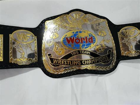 WWF WORLD TAG TEAM DUAL PLATED Brass Championship Belt - Ultra Power ...