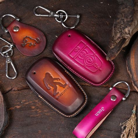 2023 Bronco KING Ranch F150 Leather Key Fob: Sasquatch, 5 Buttons, Bronco Logo, Anti-lost ...