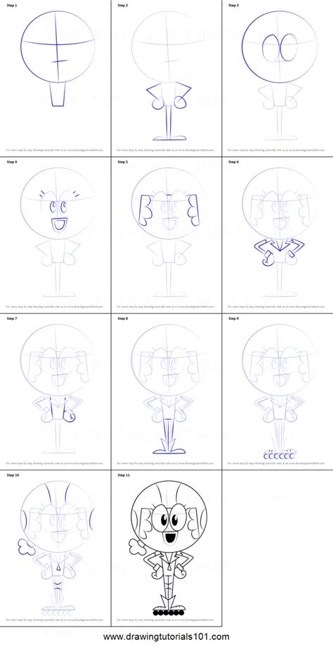 How to Draw Ketta from Breadwinners printable step by step drawing sheet : DrawingTutorials101.com