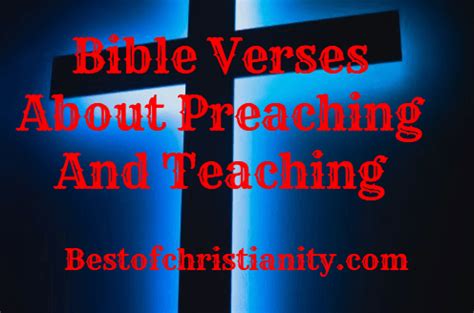 Bible Verses About Preaching And Teaching