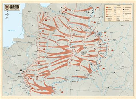 Operation Bagration/Vistula-Oder Operation Map (unfolded)