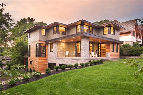 Modern Prairie Style Home on Minnehaha Creek - Modern - Exterior - Minneapolis - by Sustainable ...