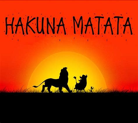 Hakuna matata | Immagini disney, Re leone, Hakuna matata