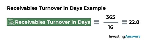 Accounts receivable turnover calculation - Olfeig