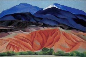 Georgia OKeeffe - Landschaft bei Black Mesa,New Mexico | Georgia o keeffe paintings, Georgia ...