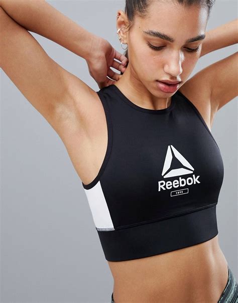 Reebok Training Logo Crop Top-black in 2020 | Reebok clothes, Reebok ...