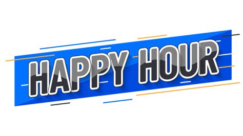 Happy Hour Banner Style, Happy, Hour, Happy Hour PNG and Vector with Transparent Background for ...