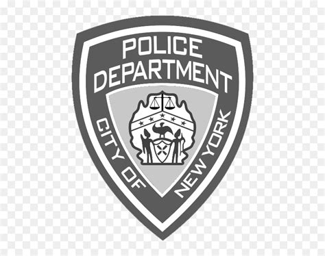 Nypd Badge Png - Nypd Logo Black And White, Transparent Png - vhv