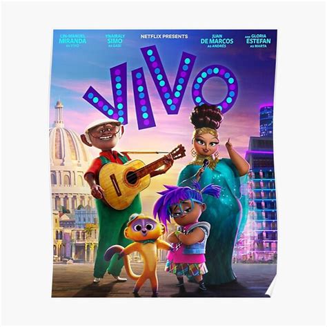 "Vivo New Movie Poster" Poster for Sale by robinfelicianoo | Redbubble