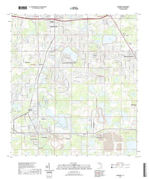 MyTopo Mulberry, Florida USGS Quad Topo Map