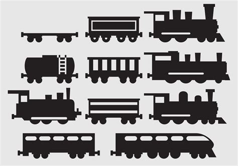 Train Silhouette Vectors 93109 Vector Art at Vecteezy