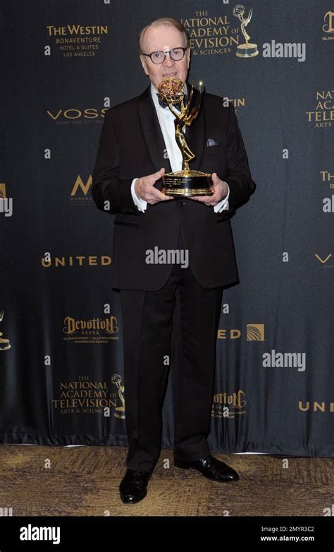 Charles Osgood poses in the pressroom with the award for outstanding morning program for “CBS ...