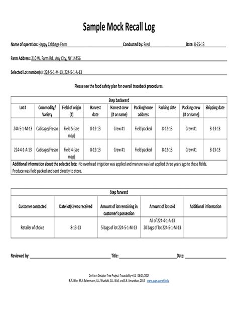 Mock recall template: Fill out & sign online | DocHub