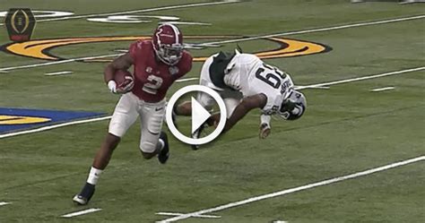 Video: Alabama's Derrick Henry stiff arms his way into the end zone