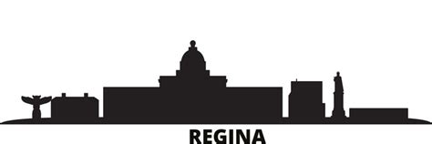 Canada regina city skyline isolated Royalty Free Vector