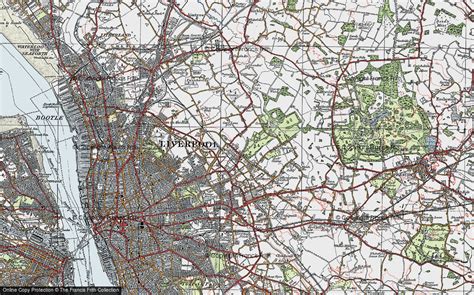 Historic Ordnance Survey Map of West Derby, 1923