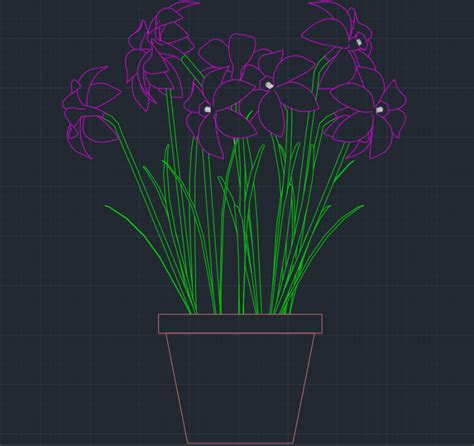 Flower | Free CAD Block And AutoCAD Drawing