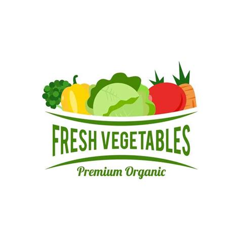 Fresh vegetables logo design vector 03 free download