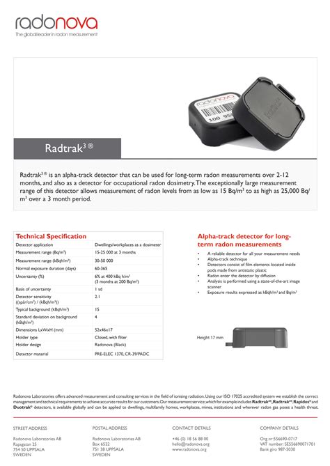 Alpha Track Radon Test Kit - Radon Reduction Mitigation