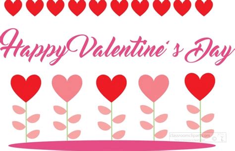 Valentines Day Clipart-happy valentines day cute flowers clipart