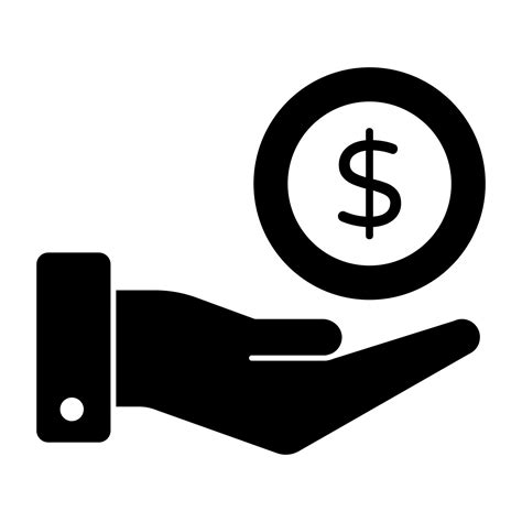 Hand giving money icon in flat design 12976628 Vector Art at Vecteezy