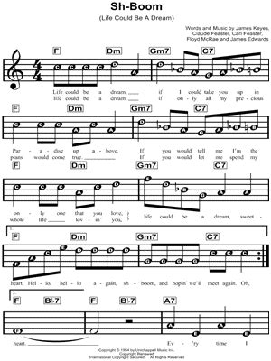 "Sh-Boom" Sheet Music - 8 Arrangements Available Instantly - Musicnotes