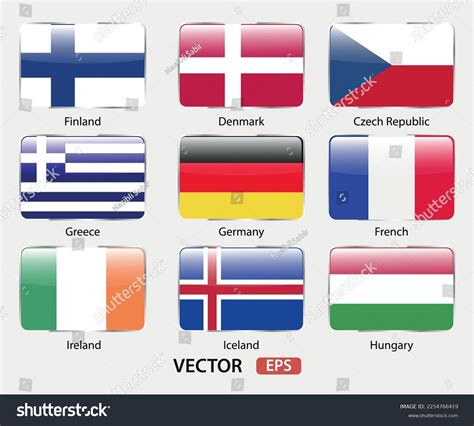 Western country flags vector illustration design - Royalty Free Stock ...