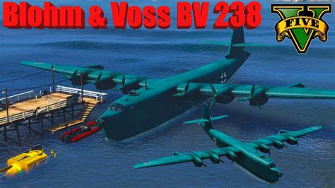GTA V: Blohm & Voss BV 238 Bomber Landing to Sea / Water Stunning Compilation - YouTube