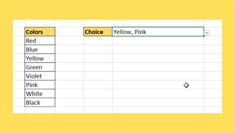 Make Multiple Selections from Drop-down List in Excel - Sheetaki