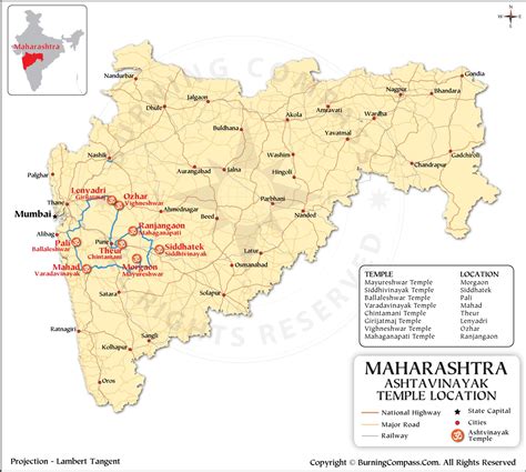 Ashtavinayak Route Map HD