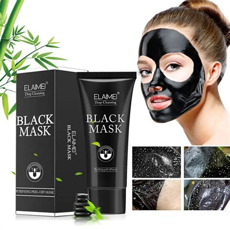 Blackhead Remove Masks Women Facial Activated Carbon Deep Cleansing Peel Off Black Mask Face ...