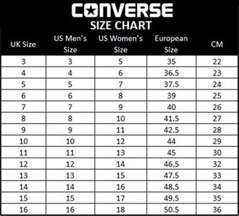 Buy > size chart converse courtlandt > in stock