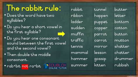 The Rabbit Rule - Edublox Online Tutor