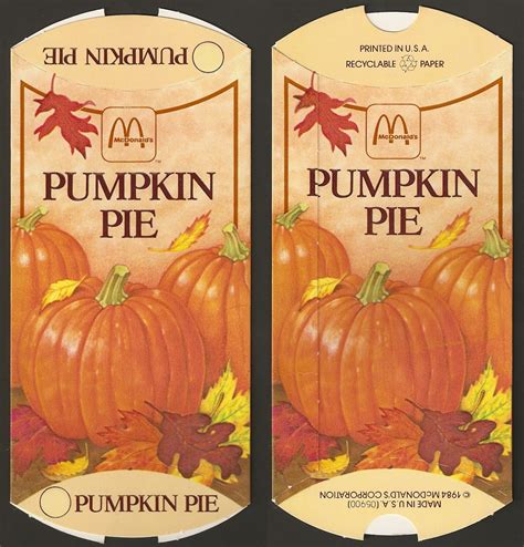 McDonald's Pumpkin Pie Faces Harsh Criticisms